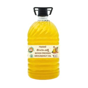 Wood Cold Pressed Pure Groundnut Oil - 5 Ltr